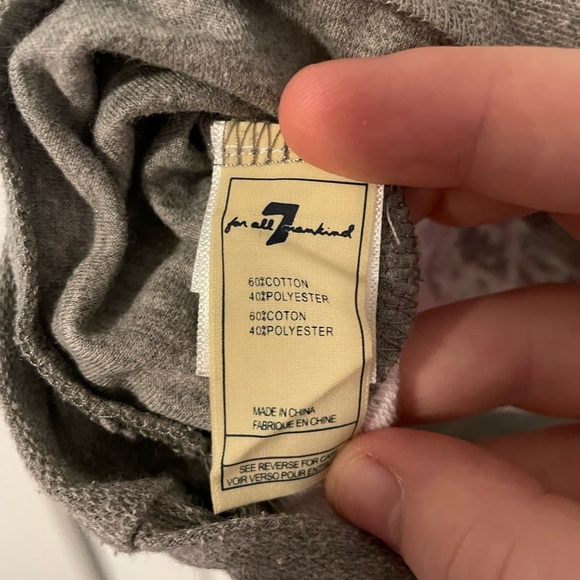 7 FOR ALL MANKIND Jumper Pullover Sweater Grey Pink Floral Buttons Girl’s 4T - Picture 5 of 5